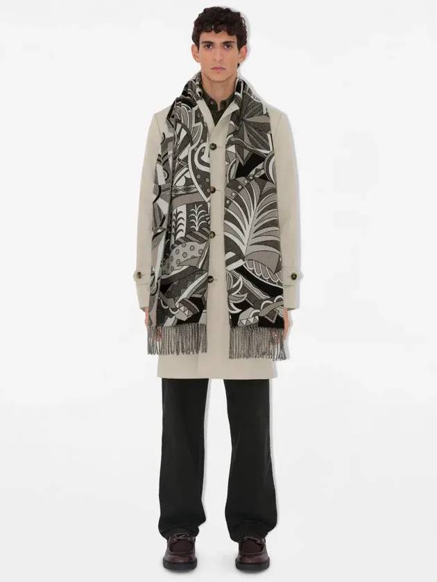 Carousel EKD Scarf Grey - BURBERRY - BALAAN 5