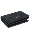 2ESCH136YSE H03E Black Oblique Jacquard Business Card Wallet - DIOR - BALAAN 4