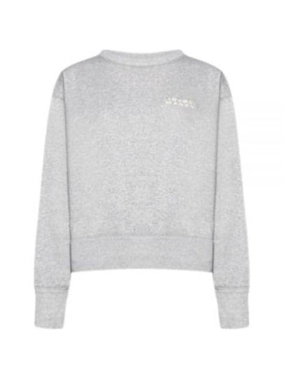 Shard Embroidered Logo Sweatshirt Grey - ISABEL MARANT - BALAAN 2