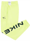 Sportswear Air Fleece Oversized High Rise Jogger Pants Light Lemon Twist - NIKE - BALAAN 3