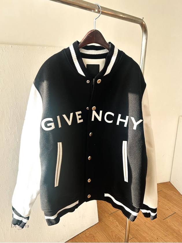 College Varsity Bomber Jacket Black - GIVENCHY - BALAAN 2