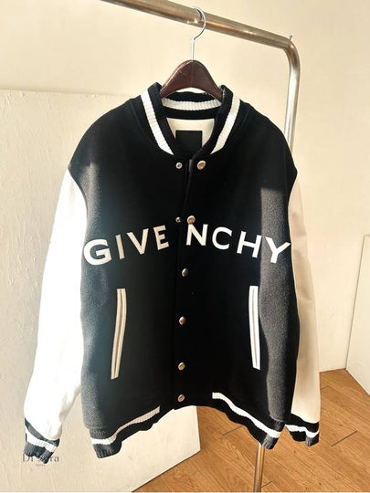 College Varsity Bomber Jacket Black - GIVENCHY - BALAAN 2