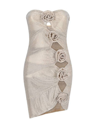 CRYSTAL-EMBELLISHED MINI DRESS - GIUSEPPE DI MORABITO - BALAAN 1