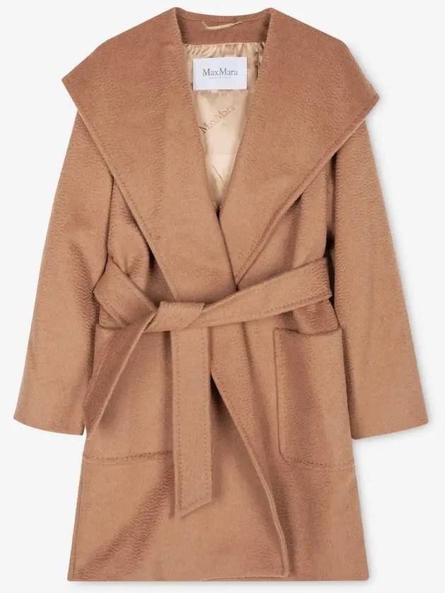 Rialto Collar Robe Single Coat Camel - MAX MARA - BALAAN 3