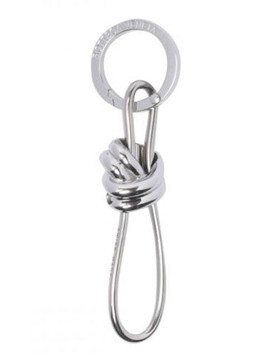 Andiamo Metal Key Holder Silver - BOTTEGA VENETA - BALAAN 1