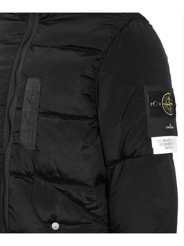 Wappen Patch Metal Econyl Down Padding Black - STONE ISLAND - BALAAN 4