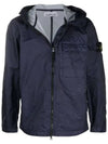 Waffen Patch Membrana Hooded Jacket Navy - STONE ISLAND - BALAAN 2