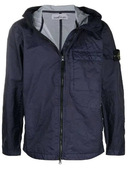 Waffen Patch Membrana Hooded Jacket Navy - STONE ISLAND - BALAAN 2