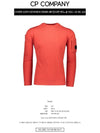 Men's Lens Wappen Merino Wool Knit Top Red - CP COMPANY - BALAAN 3