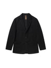 Cashmere Blended Two Button Jacket Dark Grey - SOLEW - BALAAN 2