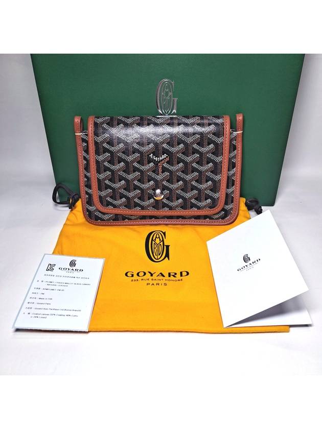 GOYARD Plumet Wallet Cross Bag Black TanPLUMETPMLTY01CL03P BALAAN