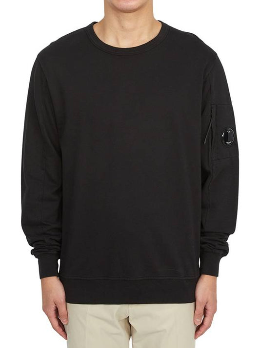 Light Fleece Sweatshirt Black - CP COMPANY - BALAAN 2