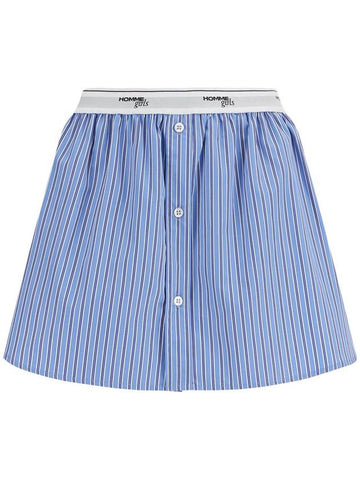 blue striped mini skirt - HOMMEGIRLS - BALAAN 1