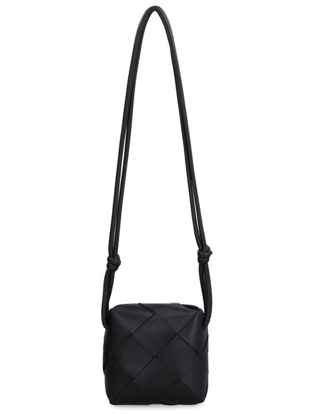 Cassette Intrecciato Mini Shoulder Bag Black - BOTTEGA VENETA - BALAAN 2