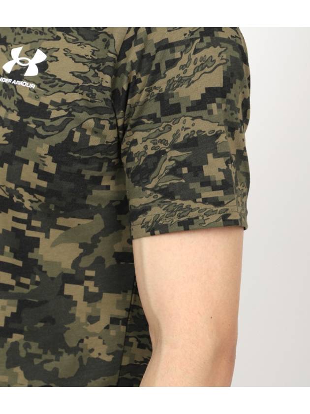 Men's ABC Camo Short Sleeve T Shirt Black - UNDER ARMOUR - BALAAN 6