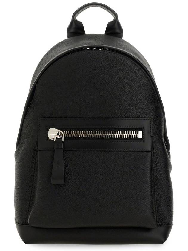 Grained Leather Buckley Backpack Black - TOM FORD - BALAAN 2