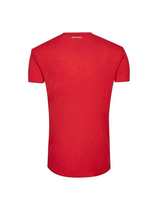 Boy Scout Printing Short Sleeve T-Shirt Red - DSQUARED2 - BALAAN 1