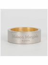 Lettering Logo Ring Silver Gold - MAISON MARGIELA - BALAAN.
