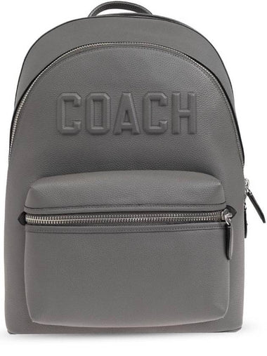 logo embossed leather backpack CV928 - COACH - BALAAN 1