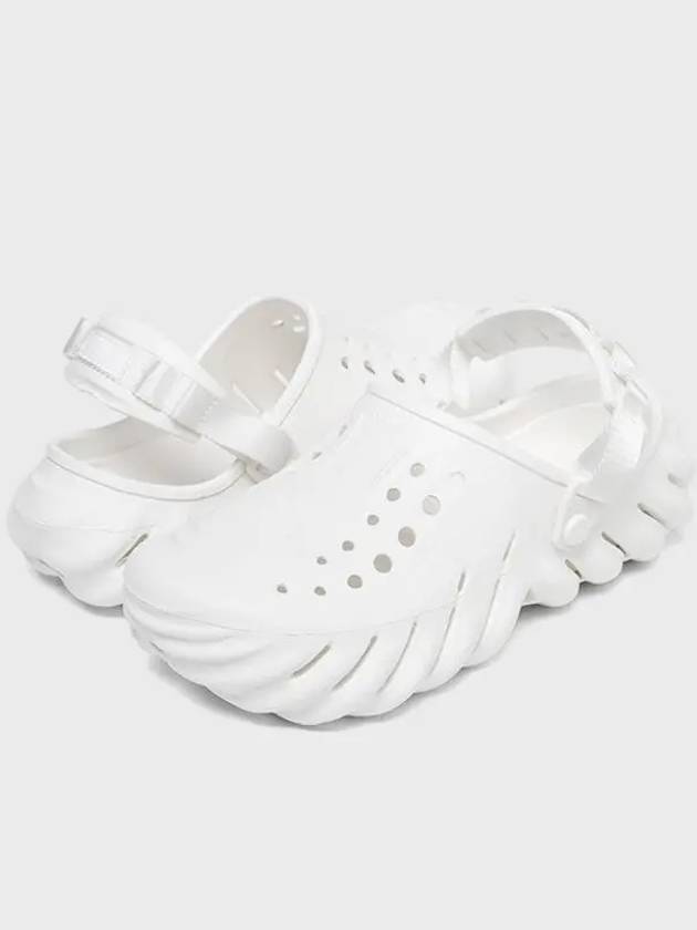 Eco Clog Sandals Slippers White 207937 100 - CROCS - BALAAN 4