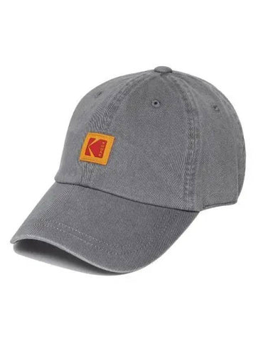 KODAK Square Logo Relax Fit Ball Cap GRAY - KODO - BALAAN 1