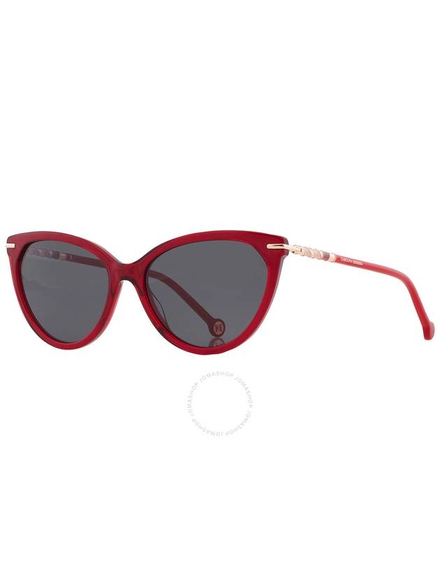 Carolina Herrera Grey Cat Eye Ladies Sunglasses HER 0093/S 0C9A/IR 57 - CAROLINA HERRERA - BALAAN 3