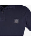 Stone Island Logo Patch Cotton Blend Pique Polo Shirt 701522S67 - STONE ISLAND - BALAAN 6