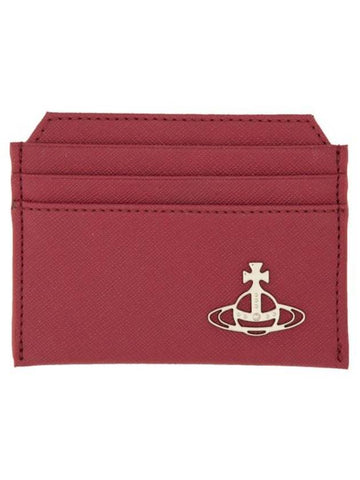 ORB Logo Card Wallet Red - VIVIENNE WESTWOOD - BALAAN 1