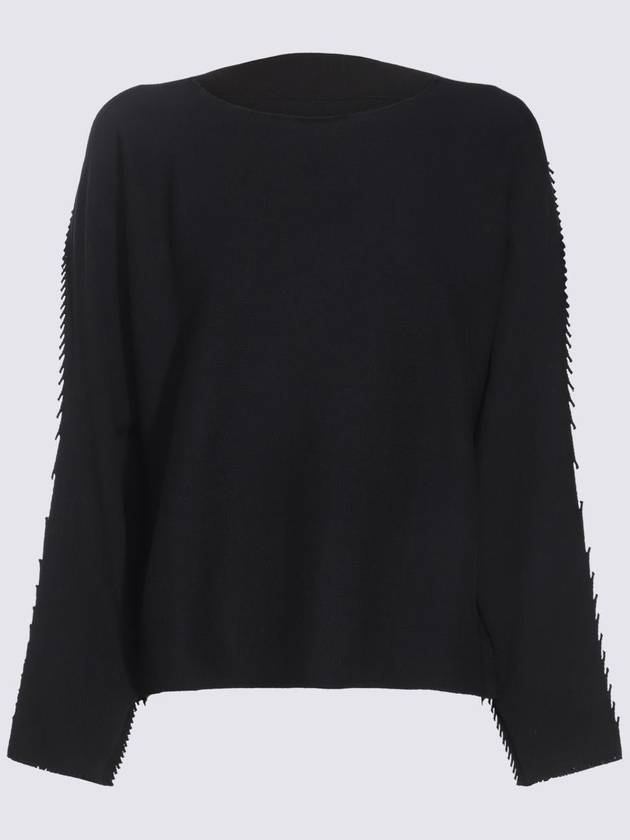 Issey Miyake Black Cotton Top - ISSEY MIYAKE - BALAAN 1