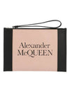 Signature Logo Clutch Bag Pink - ALEXANDER MCQUEEN - BALAAN.