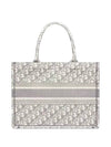 Oblique Medium Book Tote Bag Ecru Grey - DIOR - BALAAN 1