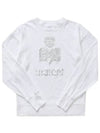 Klowia Logo Print Linen Sweatshirt White - ISABEL MARANT - BALAAN 3