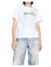 Plaza Casa Short Sleeve T-Shirt White - CASABLANCA - BALAAN 5