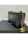 24 Year Mini Bag New Season Vanity Caviar Gold Black - CHANEL - BALAAN 3