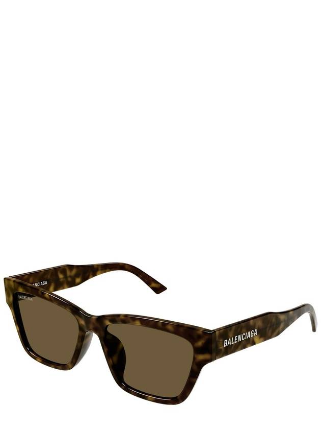 Acetate Rectangle Sunglasses Havana - BALENCIAGA - BALAAN 3