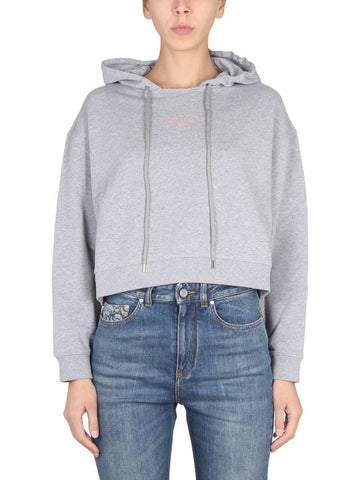 SWEATSHIRT WITH LOGO EMBROIDERY - STELLA MCCARTNEY - BALAAN 1