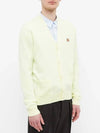 Fox Head Patch Classic Wool Cardigan Yellow - MAISON KITSUNE - BALAAN 4