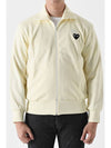 P1T256 Black Heart Zip Jacket Yellow AZ T256 051 3 - COMME DES GARCONS - BALAAN 1