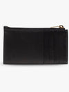 Cassandra Matelasse Leather Card Wallet Black - SAINT LAURENT - BALAAN 3