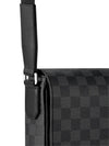 District PM Damier Graphite Coated Canvas Messenger Bag Black - LOUIS VUITTON - BALAAN 4