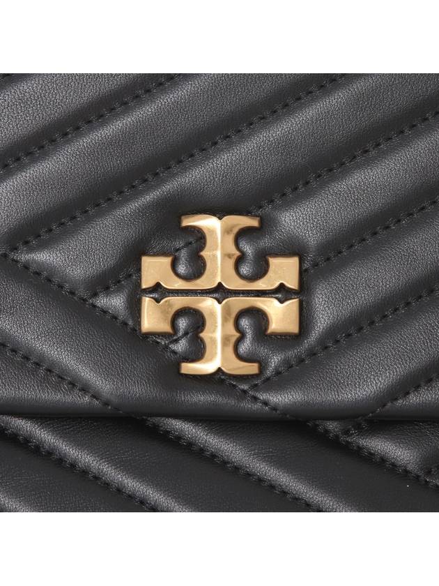 Kira Chevron Convertible Shoulder Bag Black - TORY BURCH - BALAAN 6