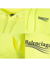 Men's Political Wave Logo Hoodie Neon - BALENCIAGA - BALAAN 8