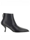 Coco Calf Leather Mid Boots Black - THE ROW - BALAAN 1