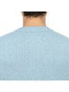 Crew Neck Cashmere Knit Top Pale Blue - MAISON MARGIELA - BALAAN 8