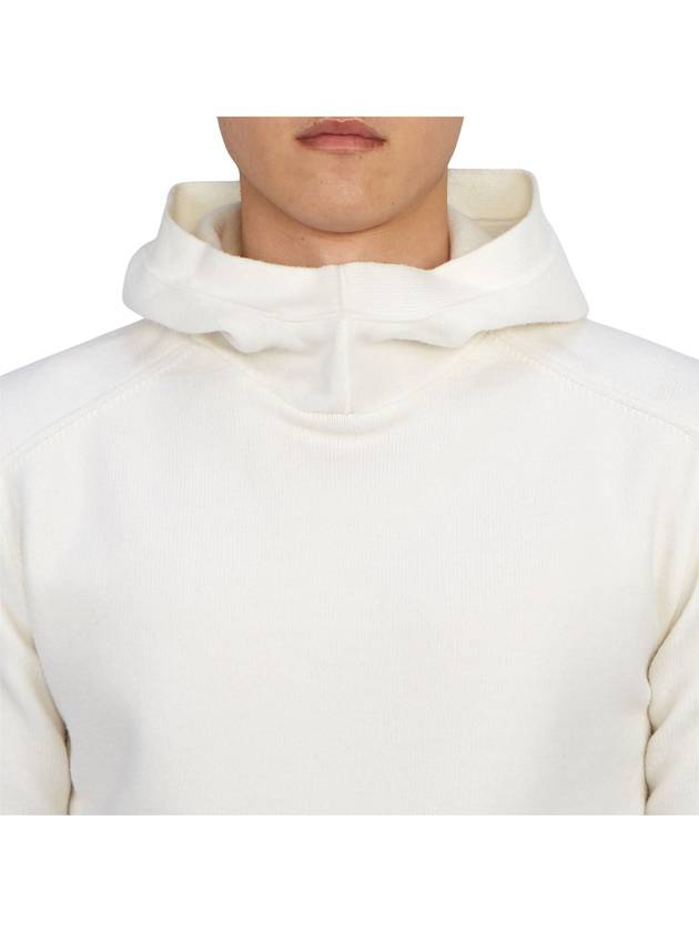 Metropolis Hooded Knit Top White - CP COMPANY - BALAAN 7