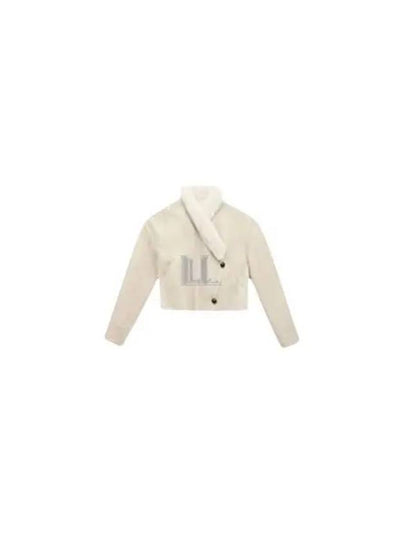 Eriana Reversible Suede Lambskin Leather Single Coat Chalk - ISABEL MARANT - BALAAN 2