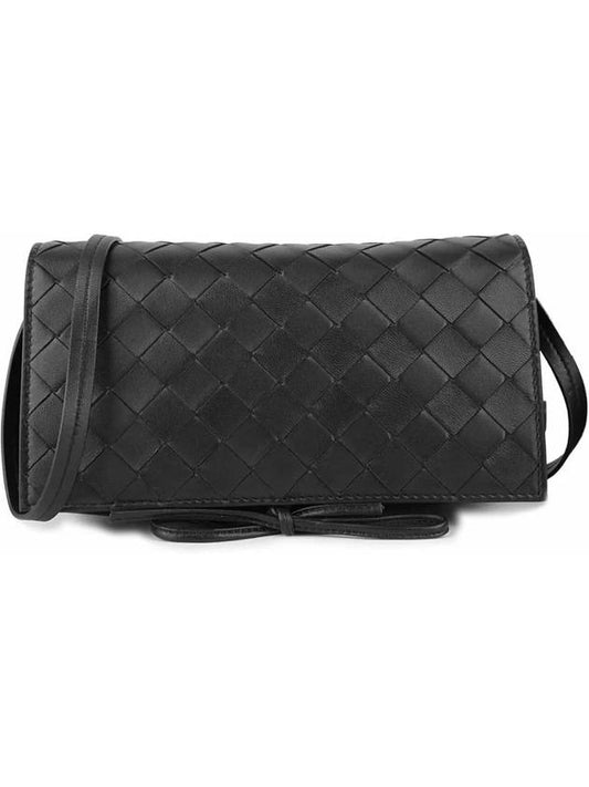 Intrecciato Mini Cross Bag Black - BOTTEGA VENETA - BALAAN 2