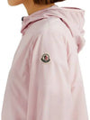 Fegeo Logo Patch Zip Up Hoodie Light Pink - MONCLER - BALAAN 7