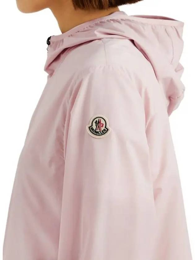 Fegeo Logo Patch Zip Up Hoodie Light Pink - MONCLER - BALAAN 7