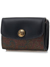 Paisley Compact Half Wallet Black Brown - ETRO - BALAAN 3